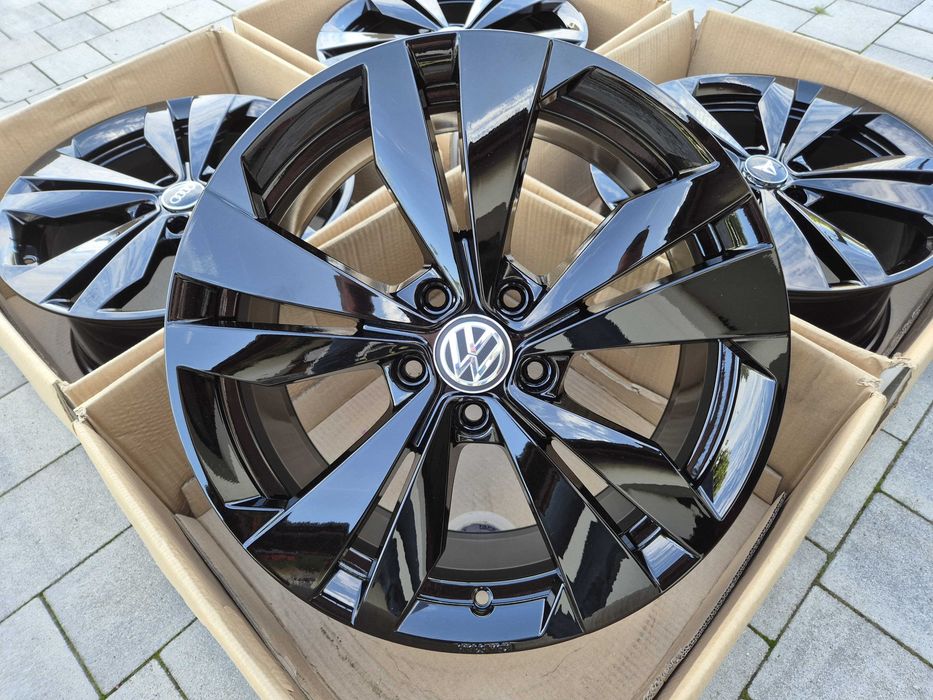 Felgi 18" 5x112 OEM Borbet VW Cupra Audi Skoda Seat Czarne Nowe | #BO18