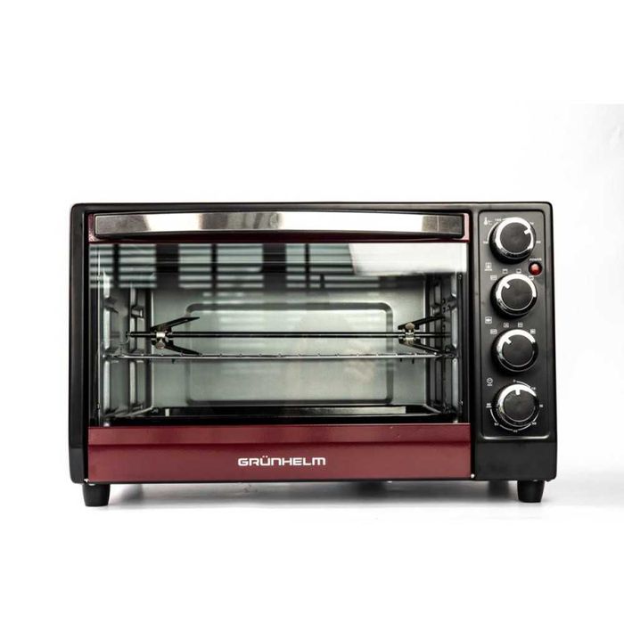 Піч електрична,духовка - GN351ARC (бордовий) 35л, 1800 Вт (GRUNHELM)