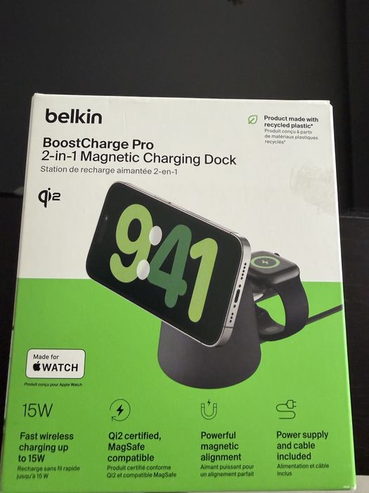 Carregador Belkin BoostCharge Pro ( iphone+ Apple Wacth)