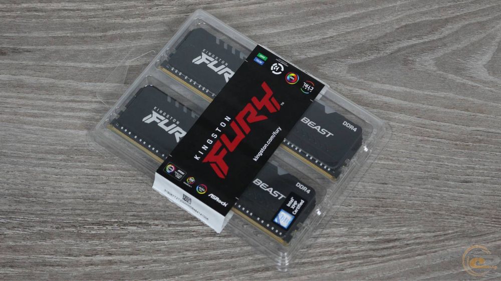 ОЗУ Kingston DDR4 32GB (2x16GB) 3200Mhz FURY Beast Black