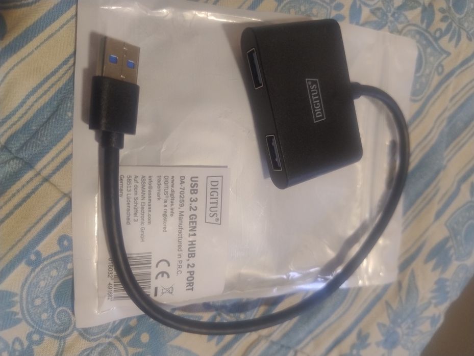 Концентратор DIGITUS USB 3.2 Hub, 2 Port
