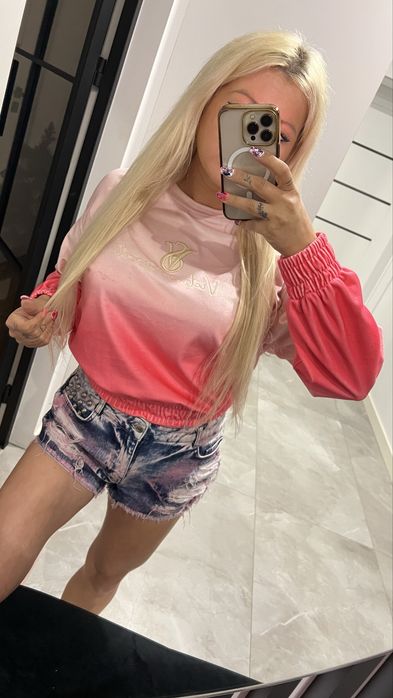 Victoria’s secret welurowa bluza ombre M