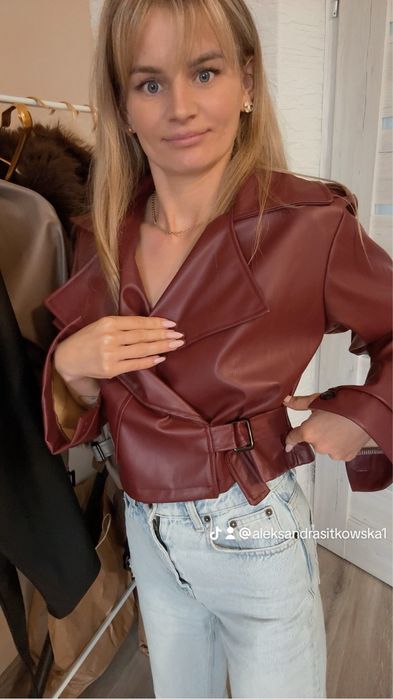 Ramoneska bordowa roz s/m Nowa