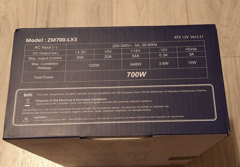 Блок питания Zalman 700 Вт.