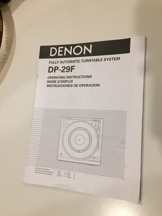 Gira-discos Denon DP-29F