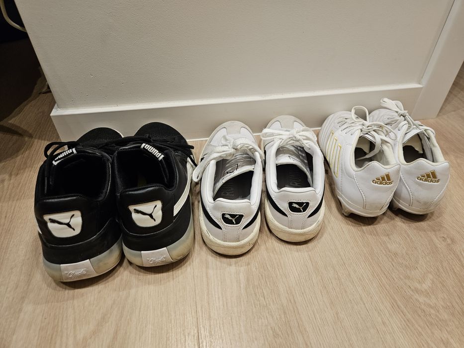 Zestaw 3 par butów r. 40 | Adidas Copa K-Leather, Puma Basketball & Ca