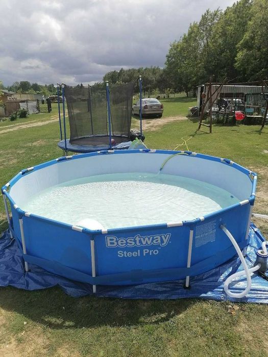 Басейн каркасний Bestway 366x76 см. 6473 л. З НАСОСОМ і фільтром. Новий. Для дому та дачі. Каркасный бассейн