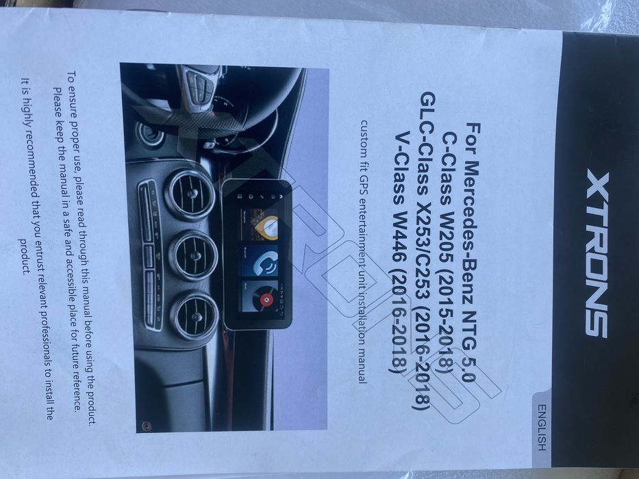 Auto radio android 13 para mercedes c w205 Glc x253 vito w447