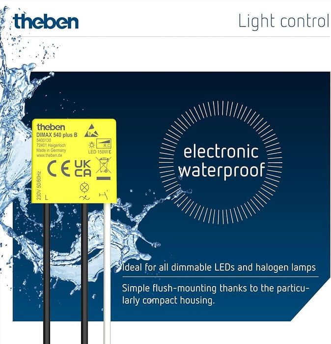 Sterownik przyciemniania led dimmer Theben DIMAX 540 plus B podtynkowy