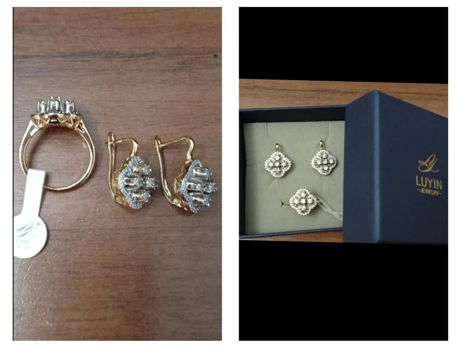 продам серьги и кольца