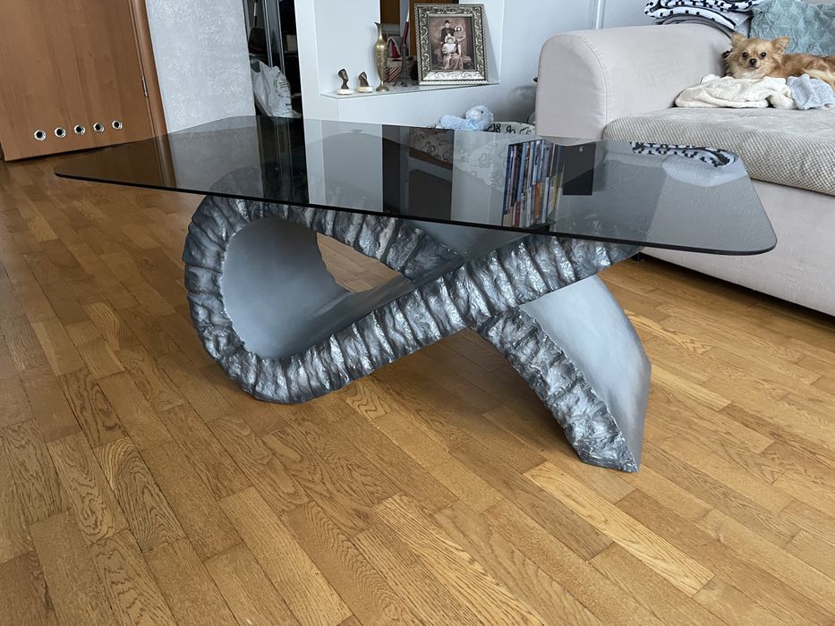 Stolik kawowy ALFĄ imitacja kamienia