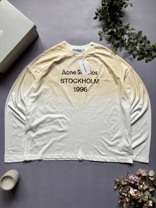 Без Предоплат‼️ Лонгслів ВІД БРЕНДУ Acne Studio Колір:Чорний / Блий