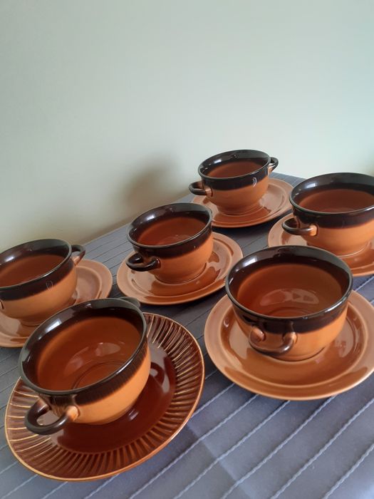 Bulionówki porcelit Pruszków czasy PRL