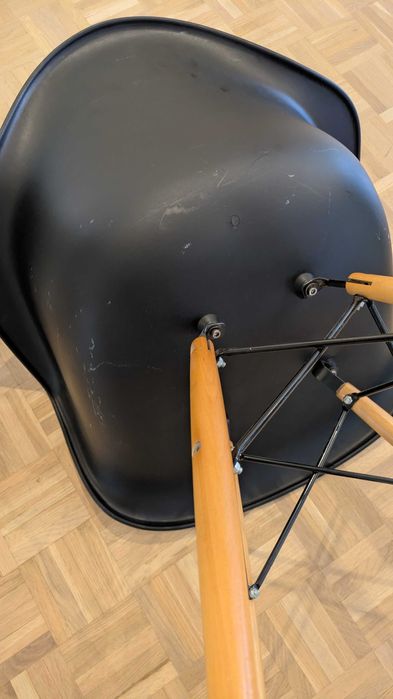 Cadeira Charles Eames Wood Daw Com Braços