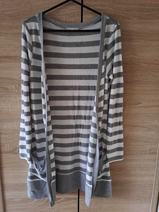 Kardigan damski z kieszeniami - rozmiar M/L