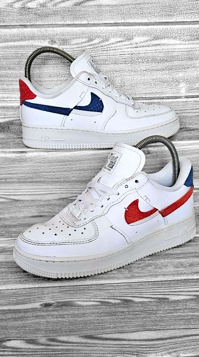 Okazja! Nike Air Force 1 Low LXX White Red Royal sneakersy damskie 38