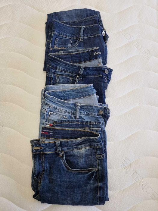 Komplet 4 par spodni - jeans niebieskie - polecam!