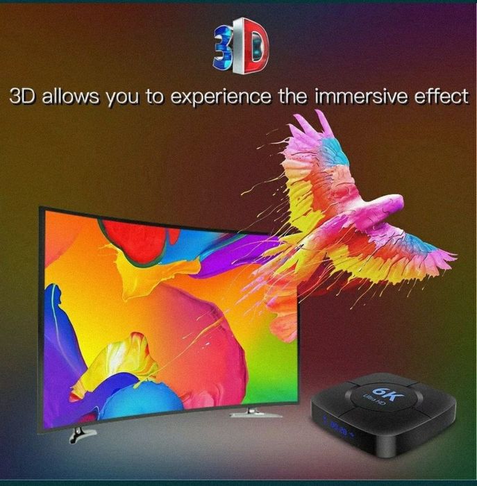 ТВ приставка Transpeed 6K W2 , 4Гб/32Гб, 4 ЯДРА Android Смарт