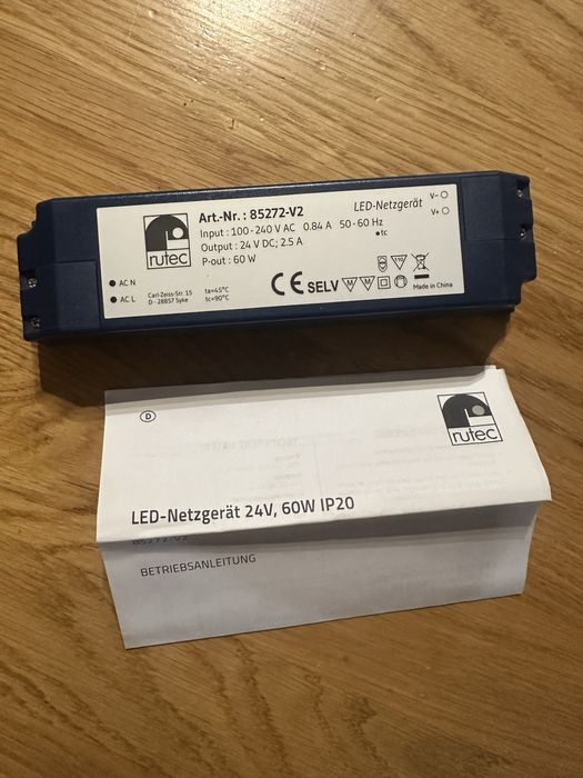 Zasilacz transformator 60w 24v