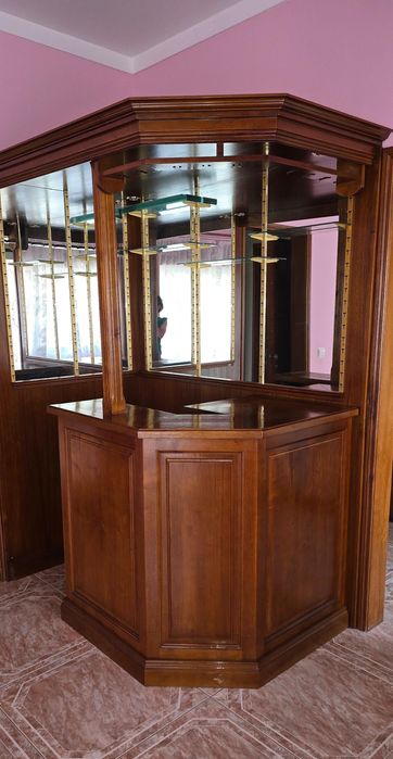 Móvel Bar de Canto Madeira