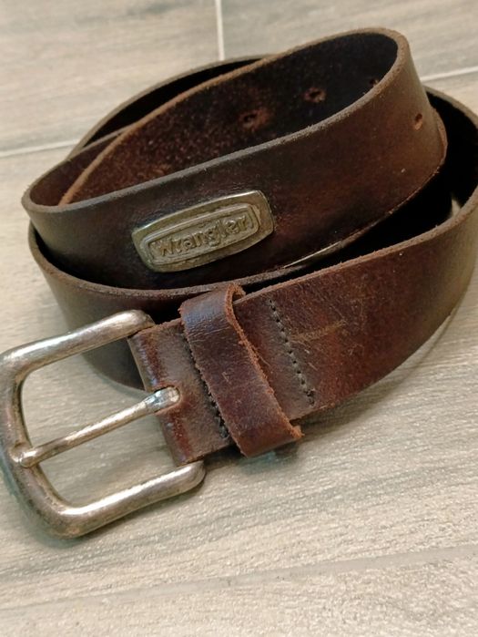 Ремень Wrangler 116/3,5см кожа винтаж