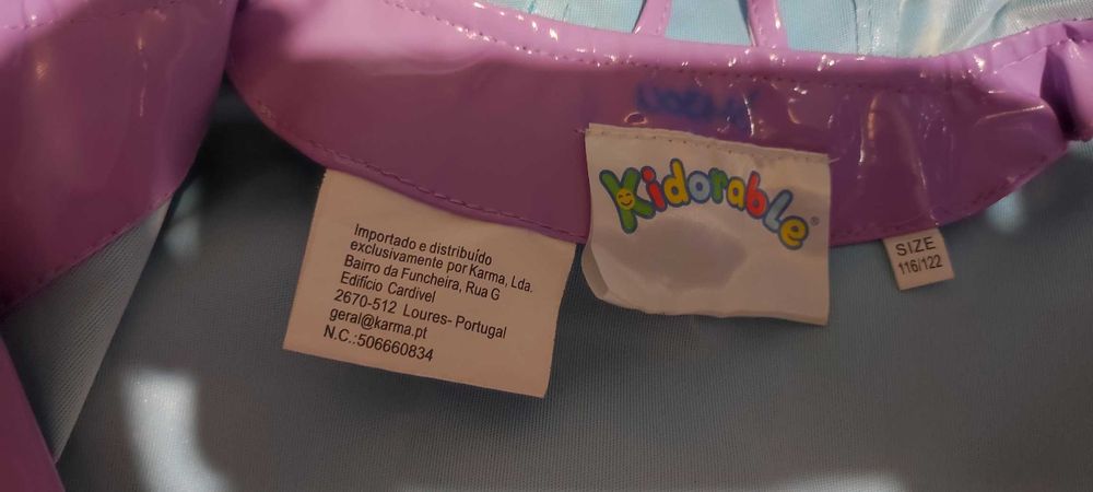 capa impermeável - kindorabel