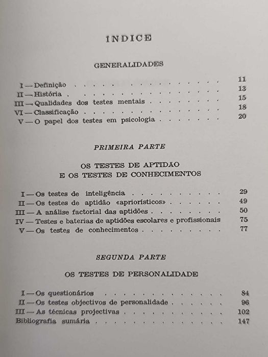 Os Testes Mentais
de Pierre Pichot