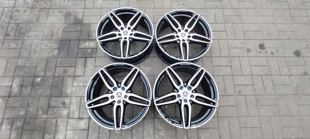 FELGI ALUMINIOWE STOPNIOWANE 5x112 8Jx19 CALI ET20 fi 66.6 AMG 2134013800 2x9Jx19 CALI ET 49 213 4012100 MERCEDES W213 KOMPLET 4 SZTUKI