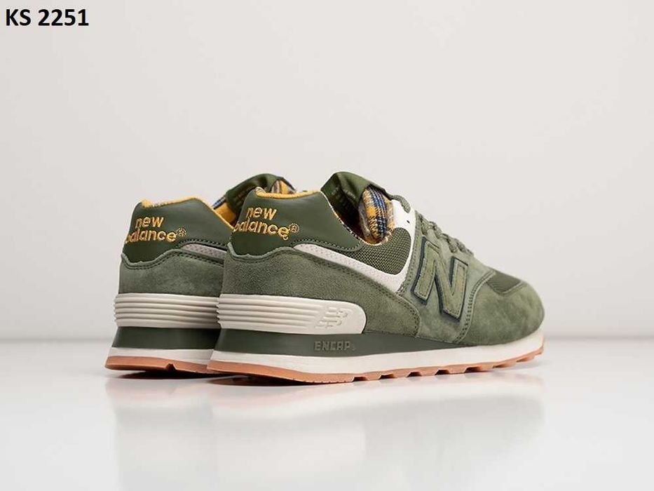 Кросівки New Balance 574 Green Yellow. Арт: KS 2251