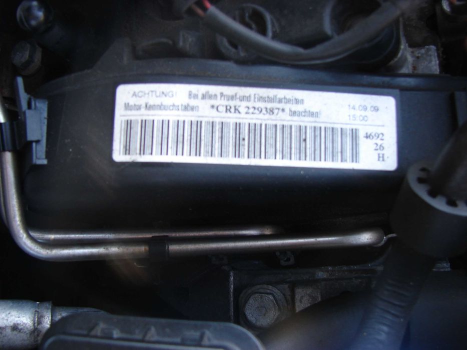 Silnik CRKB 1.6 tdi VW Audi KOMPLETNY jak nowy