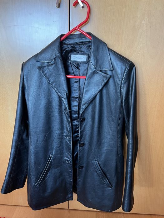 Casaco de pele preto Origem