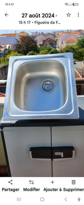 Lava loiça inox com tornera