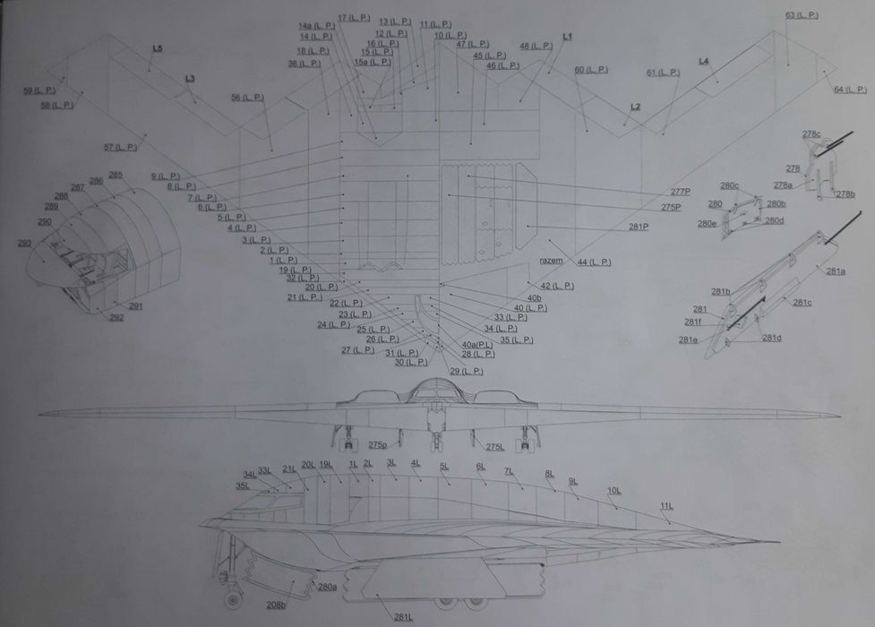 Model-kom 4 2025 B-2 SPIRIT model 1:33 modelarz