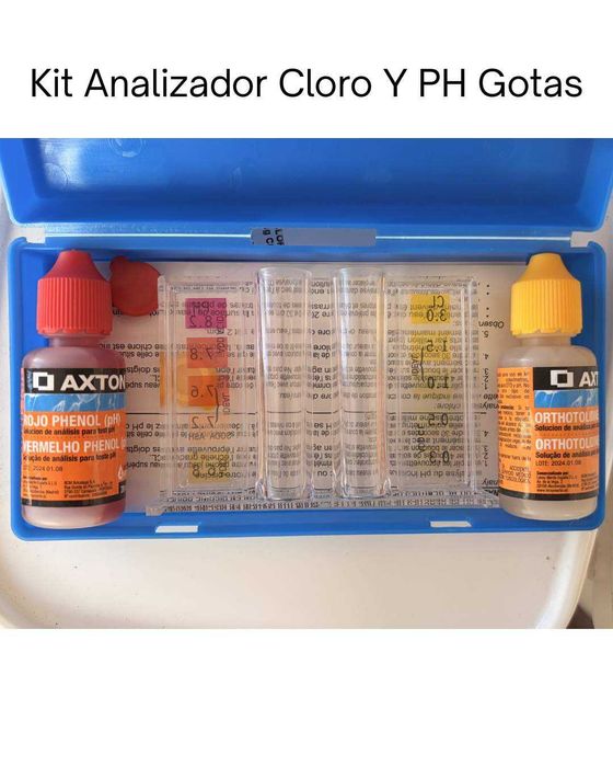Kit Completo Piscina: 9kg Cloro (5 Ações + Choque) + Boia + Teste PH