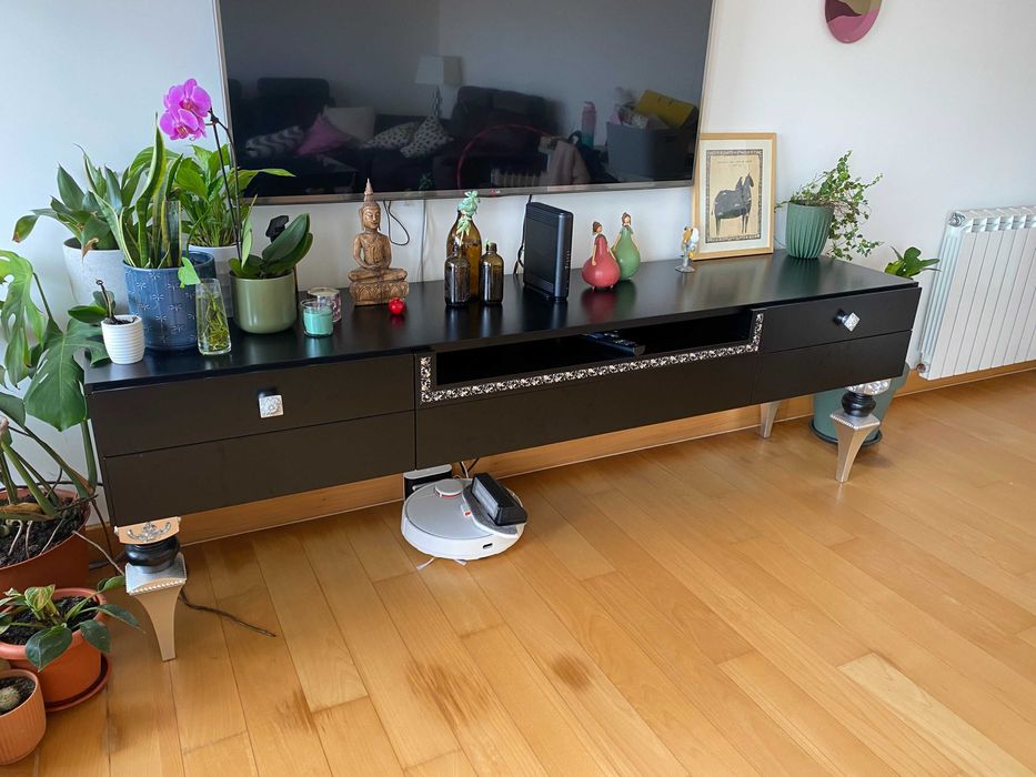 Aparador de televisão da sala de estar