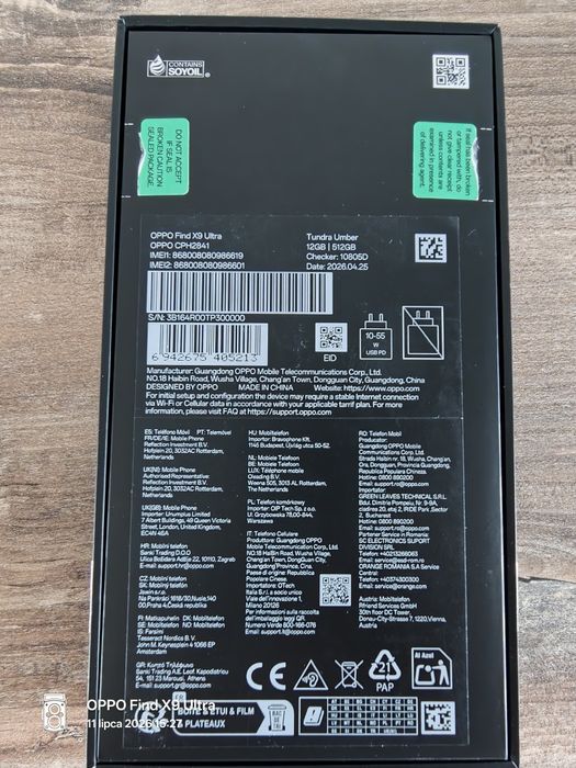Oppo find x9 ultra na Apple