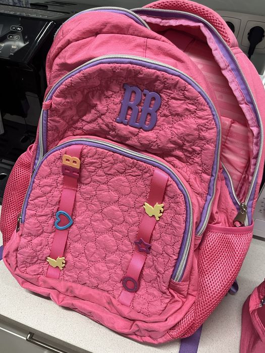 Mochila escolar menina rosa