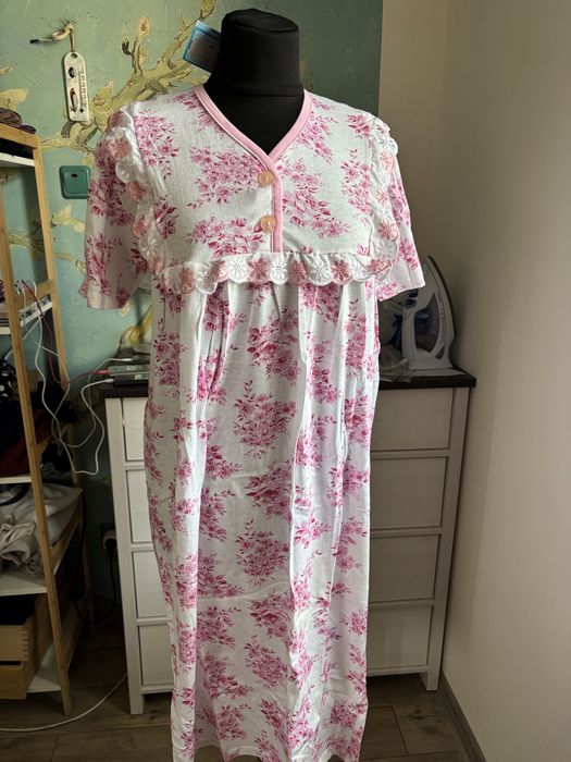 Нічна сорочка ночная рубашка великий 52-54 р бавовна хлопок