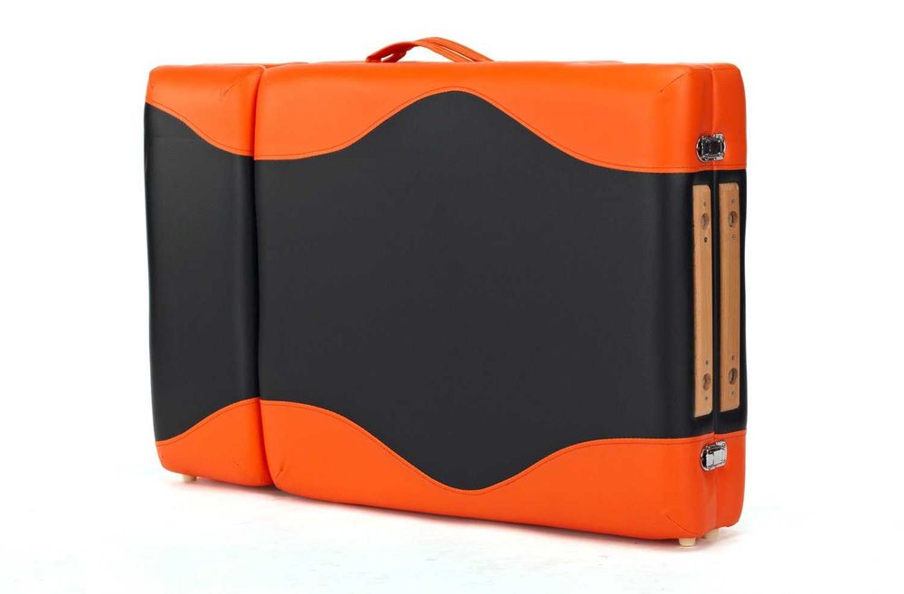 Stół, łóżko do masażu 4-segmentowe drewniane dwukolorowe/TYLKO WYSYŁKA