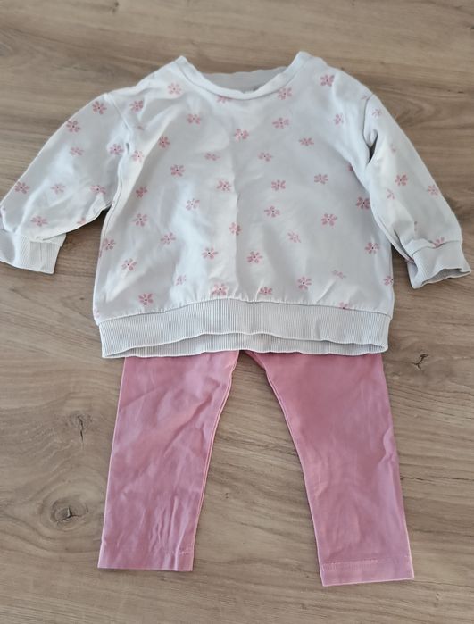 Komplet dla dziewczynki dres H&M 74