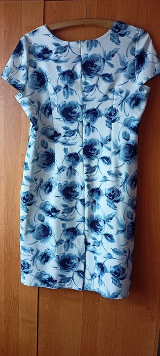 Sukienka damska elegancka kwiaty 48 46