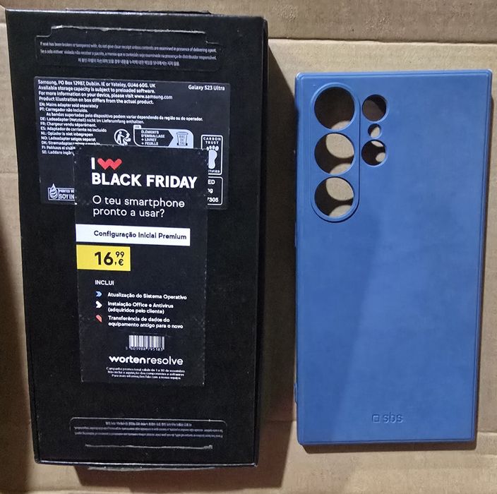 Caixa Samsung S23 Ultra + Capa Proteção