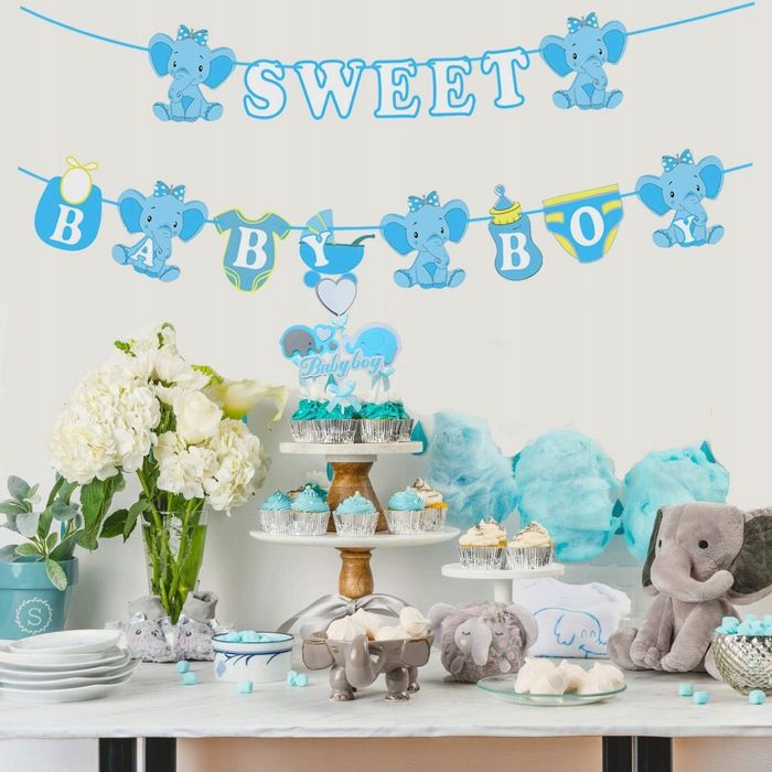 Oro Party Zestaw dekoracji balonowych na Baby Shower It's a Boy