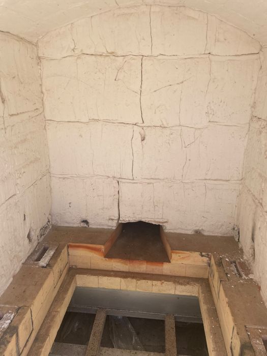 Forno de cor cinzenta