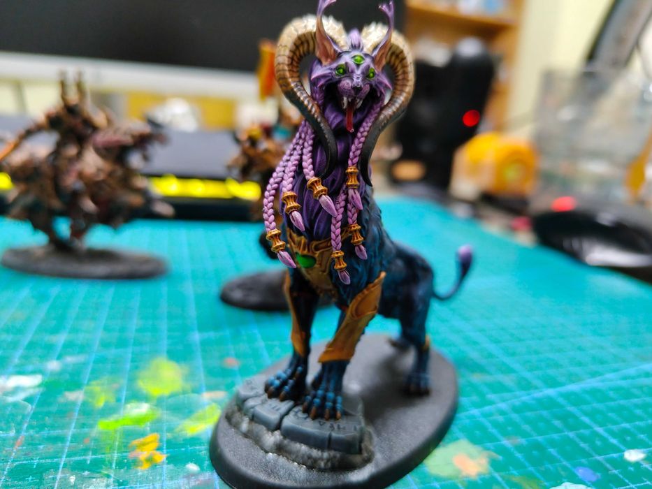 Age of Sigmar / AOS  Varanguard + Mindstealer Sphiranx (pomalowani)