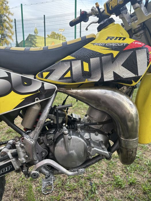 Suzuki rm 85 2009 na dużych kołach po remoncie