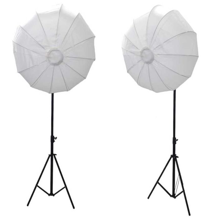 Soft Box Luz de 120W para Fotos e Vídeos com Globo Articulado e Tripé