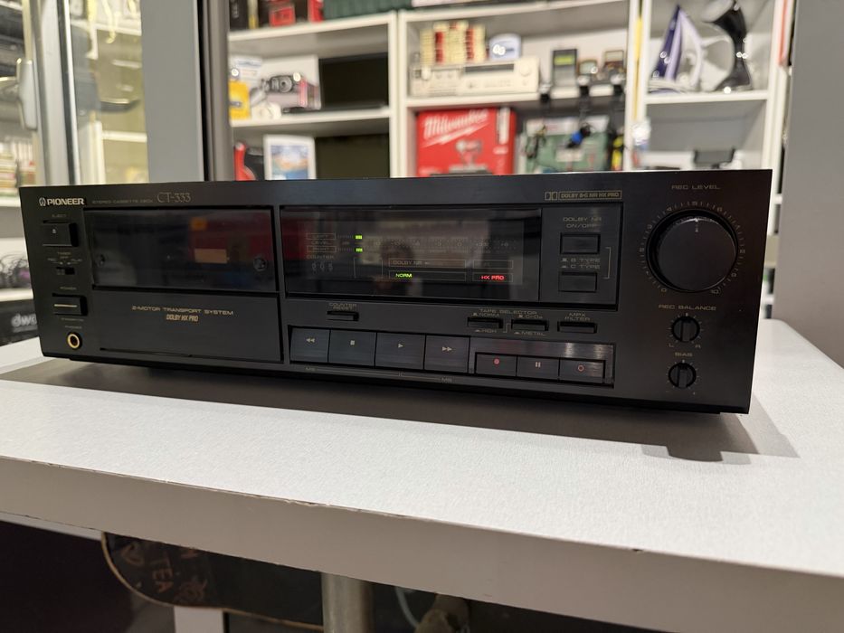 Magnetofon kasetowy deck Pioneer CT-333 po przeglądzie super stan