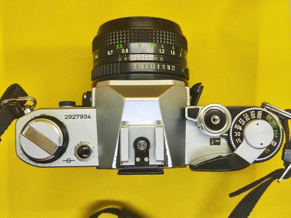 Canon AE-1 + Lente 50mm f/1.8 – Tudo a funcionar