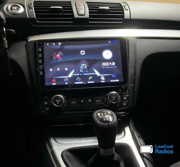 (NOVO) Rádio GPS BMW Série 1 ANDROID - E81/E82/E87/E88 (2004 a 2011)